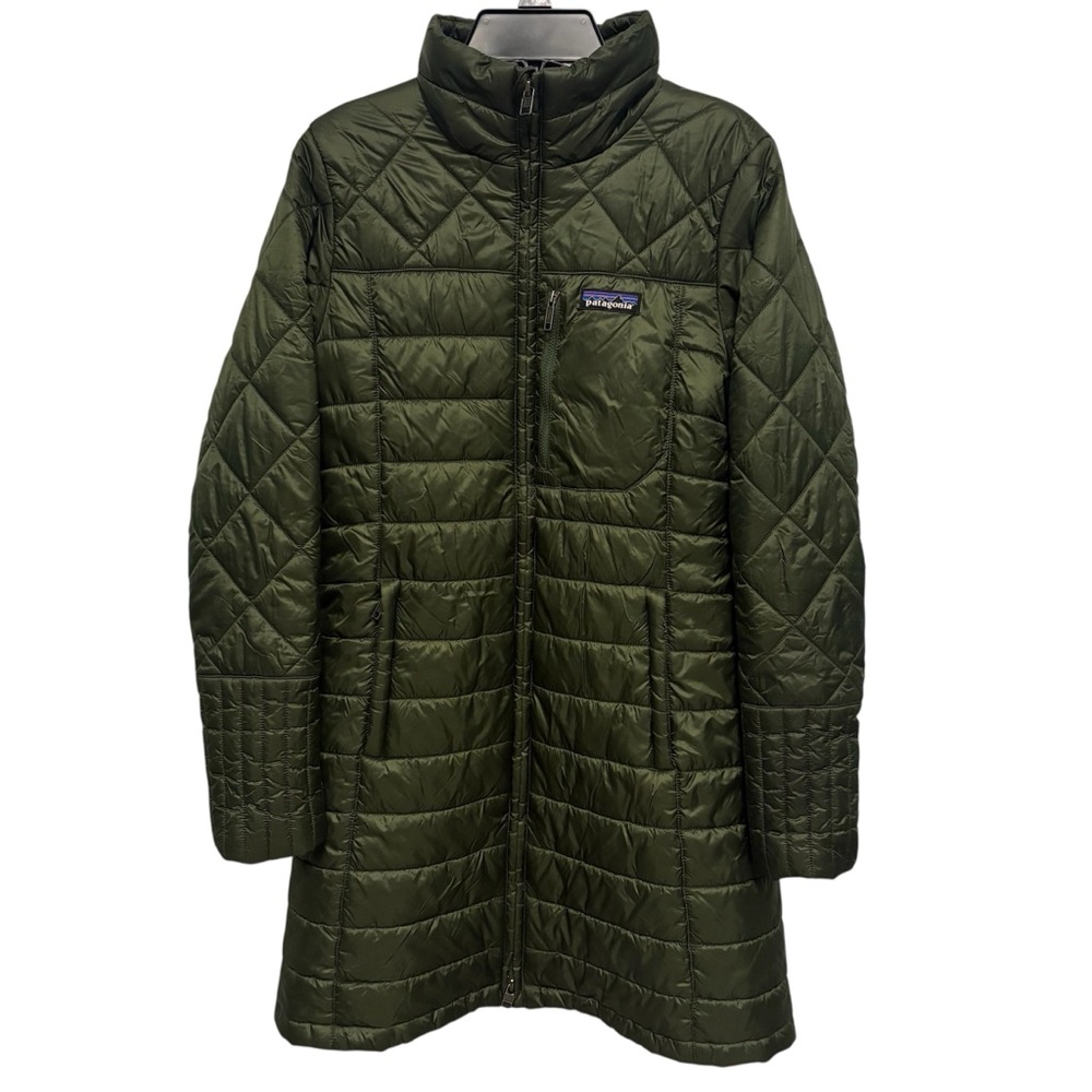 Patagonia Radalie Parka Jacket Womens XS Puffer Green Quilted Recycled Insulated